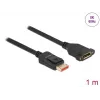 DisplayPort-verlengkabel paneelmontage DeLOCK 87095 8K 60 Hz 1 m