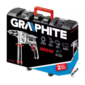 Pistoolgreepboormachine Graphite 58G728, 3000 t/min, tandkransboorhouder, 1,3 cm