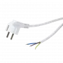 Logilink - netkabel - CEE 7/7 (M) naar open einde - AC 250 V - 1,5 m - wit (CP136)