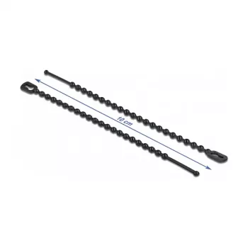 Parelkabelbinder DeLOCK 19566 L 100 x B 2,4 mm zwart 100 stuks