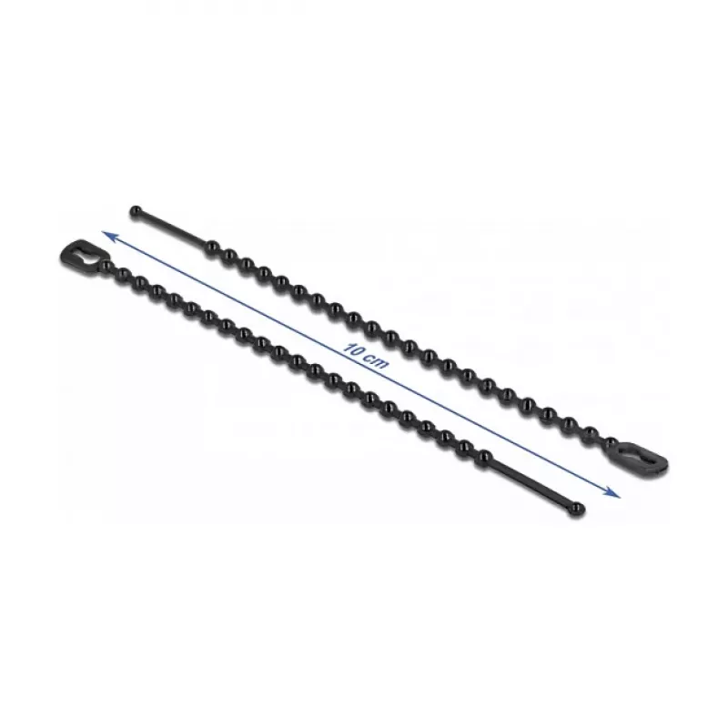 Parelkabelbinder DeLOCK 19566 L 100 x B 2,4 mm zwart 100 stuks