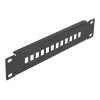 Glasvezel-patchpaneel DeLOCK 10 inch 12 poort SC simplex LC duplex 1U zwart
