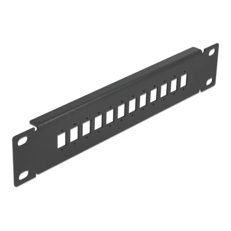 Glasvezel-patchpaneel DeLOCK 10 inch 12 poort SC simplex LC duplex 1U zwart
