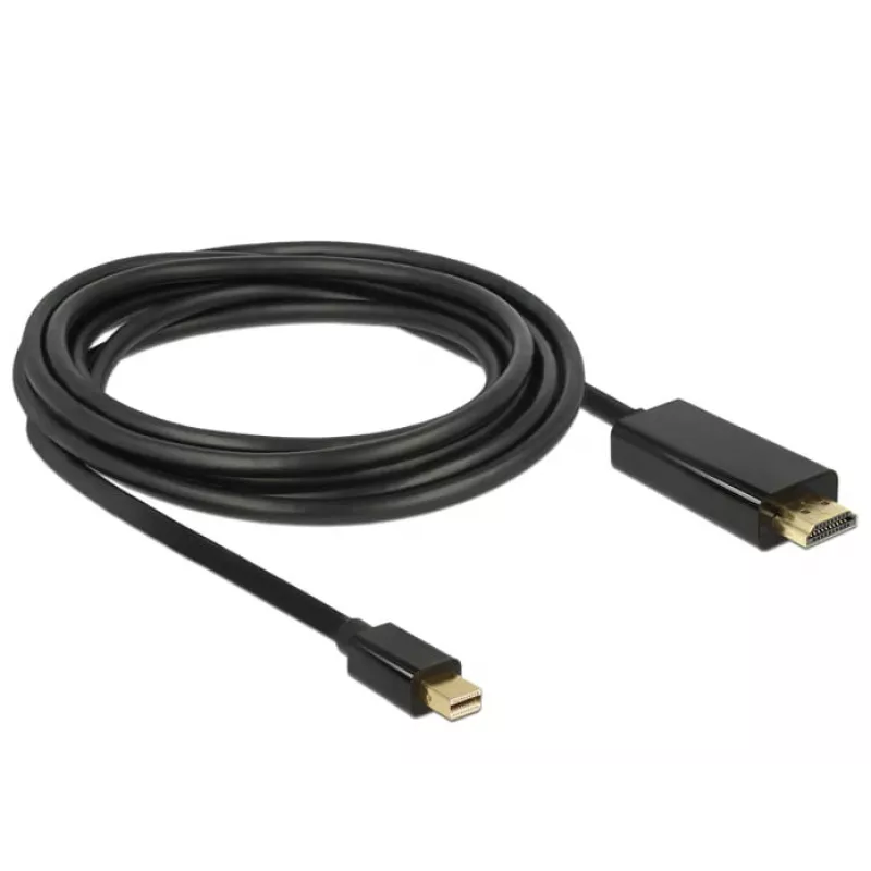 Videokabel-adapter DeLOCK 83698 Mini DisplayPort naar HDMI 1m zwart