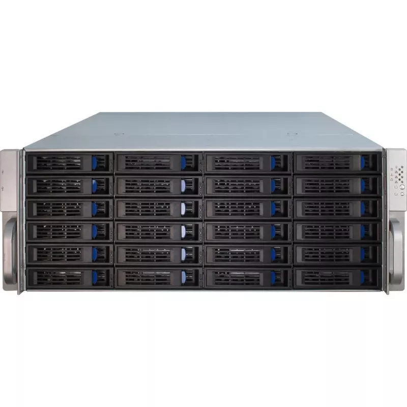 Serverbehuizing Inter-Tech 4U-4424 rack zwart, zilver
