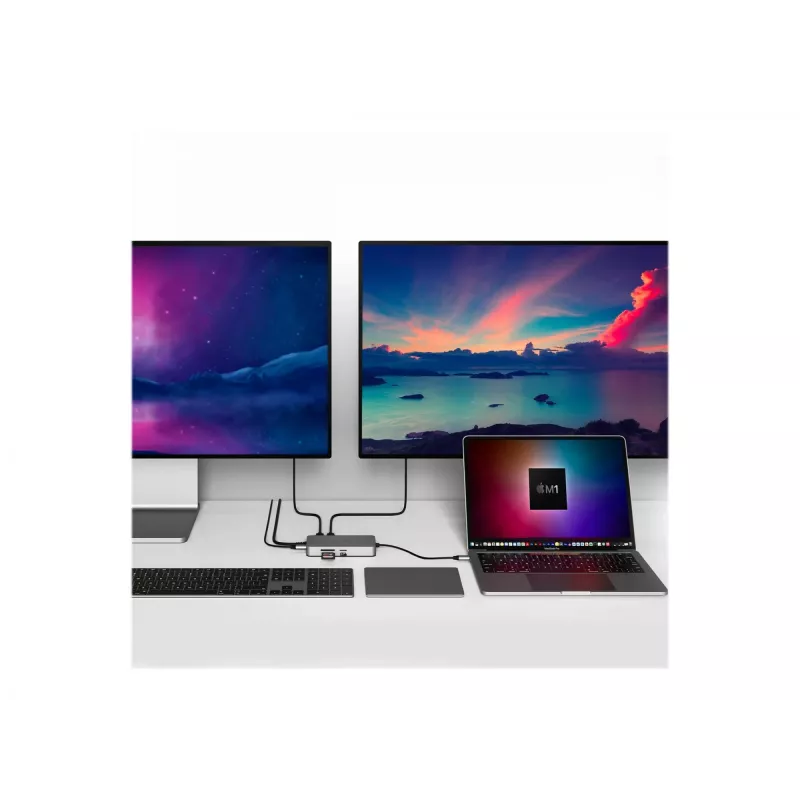 Hyper | HyperDrive Universal USB-C 10-in1 Dual HDMI mobiele dock | Ethernet LAN (RJ-45) aansluitingen 1 | HDMI-aansluitingen aantal 2
