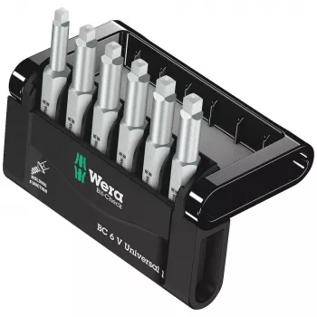 Schroevendraaier-bitset Wera Bit-Check 6 stuks