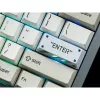 Enter aluminiumlegering artisan keycap, toetskap wit/oranje
