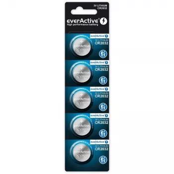 Lithiumbatterijen everActive CR2032 - blister 5 st.