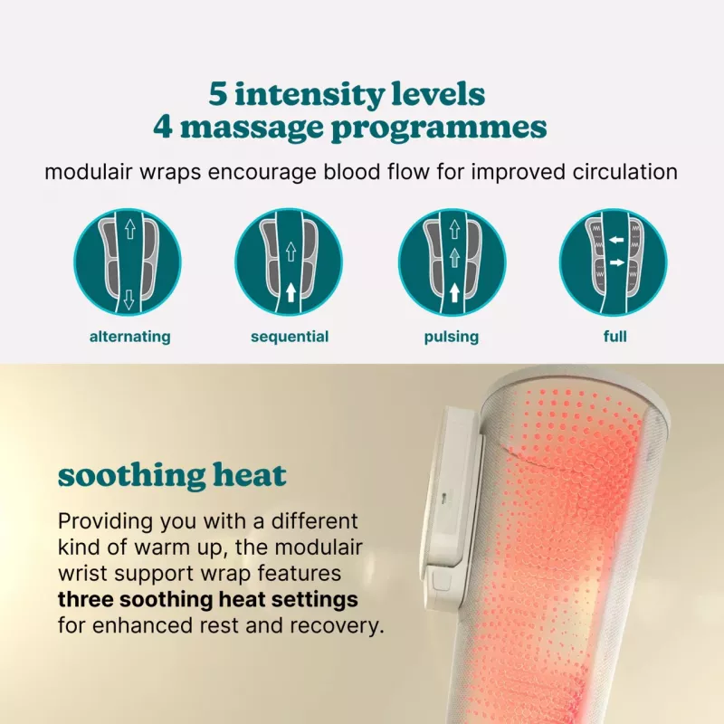 Handmassageapparaat HoMedics SR-CMH10H-GY draagbaar, verstelbare pasvorm voor handen en polsen