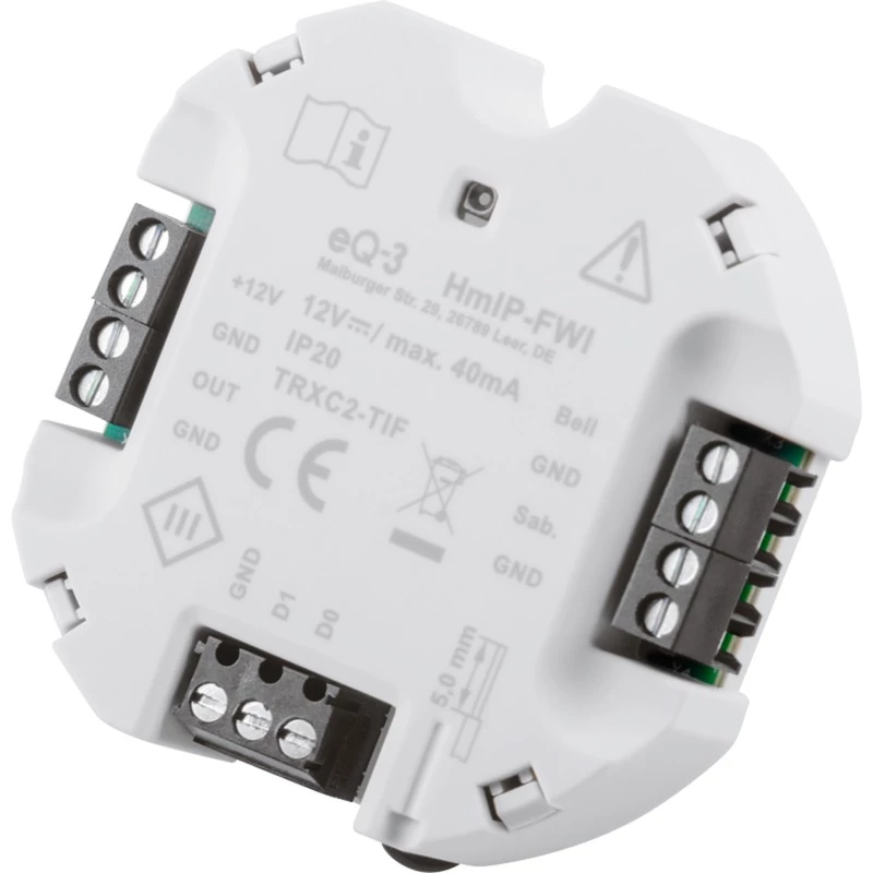 Homematic IP HMIP-FWI smart-home-ontvanger 868 MHz bedraad wit