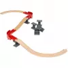World railpakket berg en dal, trein hout/rood, 16-delige