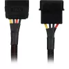 SATA-stroomadapterkabel Sharkoon 15 cm — adapter voor SATA-stroomaansluitingen