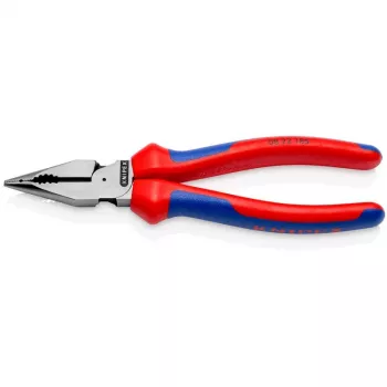 08 22 185, puntbektang, 1,3 cm, 61 HRC, blauw, rood, 55 mm, 185 mm