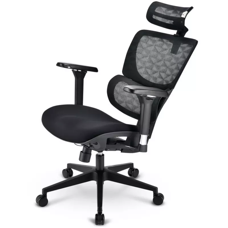 Bureaustoel Sharkoon OfficePal C40 — zwart, ergonomisch ontwerp, in hoogte verstelbaar