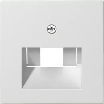 Wandplaat / schakelaarafdekking Gira 027003, wit, conventioneel design, 1-delig