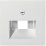 Wandplaat / schakelaarafdekking Gira 027003, wit, conventioneel design, 1-delig