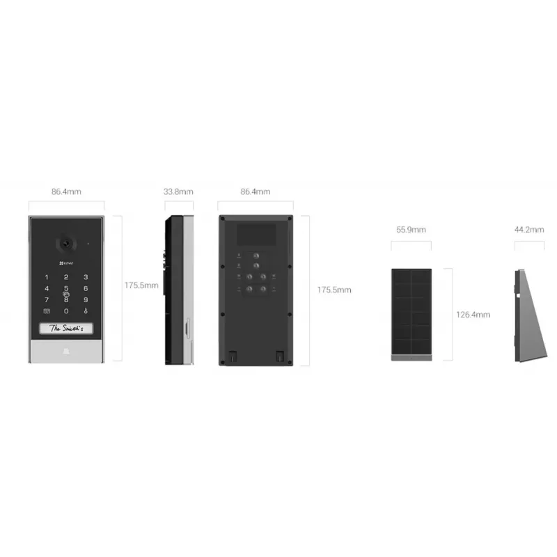 Videodeurintercom EZVIZ EP7 7 inch 1024x600 2-weg audio