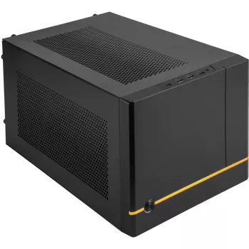 SilverStone SUGO SG14B - tower - Mini-DTX - zonder voeding (ATX / PS/2) - zwart - USB/audio (SST-SG14B)