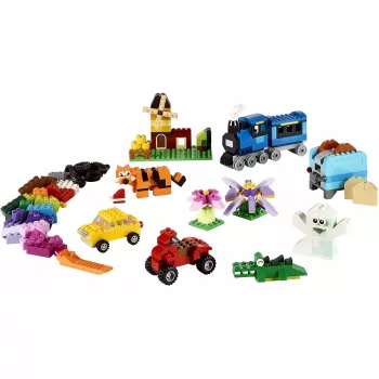LEGO 10696 Classic Medium Creative Brick Box – eenvoudige opbergbox, kleurrijke bouwstenen, bouwset voor kinderen, jongens en meisjes vanaf 4 jaar