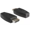 DeLOCK - DisplayPort-adapter - DisplayPort (M) naar Mini DisplayPort (W) - zwart
