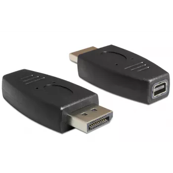 DeLOCK - DisplayPort-adapter - DisplayPort (M) naar Mini DisplayPort (W) - zwart
