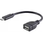 USB-kabel S/CONN 13-20015 USB 2.0 0,12 m USB-C USB-A zwart