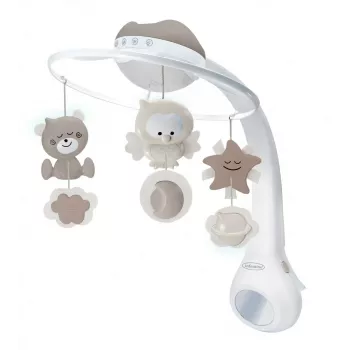 3in1 muziekprojector carrousel beige