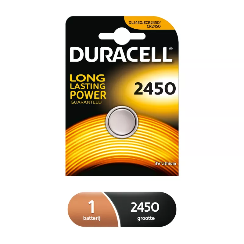Duracell CR2450 3V wegwerpbatterij lithium