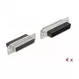 Draadverbinder D-Sub 25 pin DeLOCK 66721 zwart zilver
