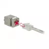 Delock 86404 Keystone-module RJ45 Secure Cat.6 naar LSA, wit