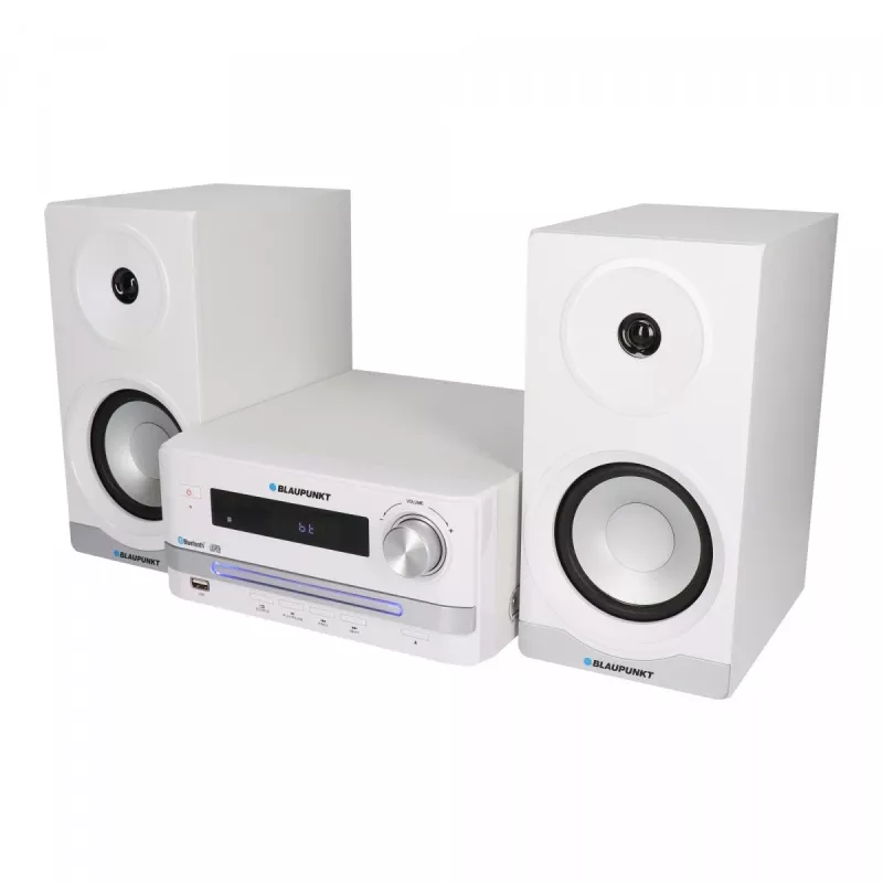 Home audio microsysteem BLAUPUNKT MS16BT 15 W, CD/USB/MP3, Bluetooth, FM RDS, wit
