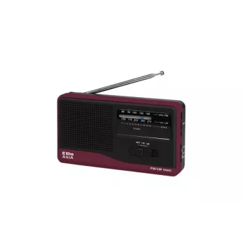 Draagbare radio Eltra Asia zwart — model compacte AM/FM-ontvanger