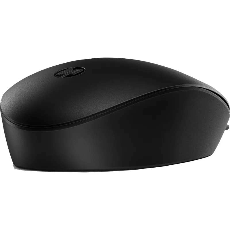 HP 125 bedrade muis, dubbelhandig, optisch, USB Type-A, zwart