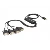 DeLock USB2.0 > 4 x seriële adapter - seriële adapter - USB - RS-232 x 4 (61887)