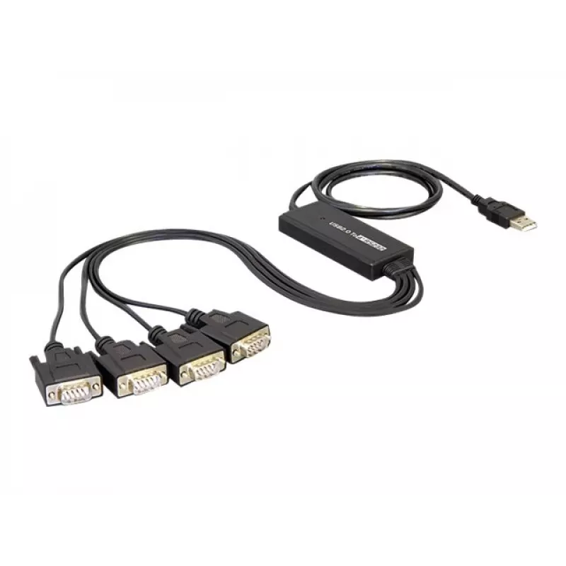 DeLock USB2.0 > 4 x seriële adapter - seriële adapter - USB - RS-232 x 4 (61887)