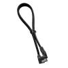 CableMod ModMesh SATA-3-kabel met haakse aansluiting 30 cm - zwart