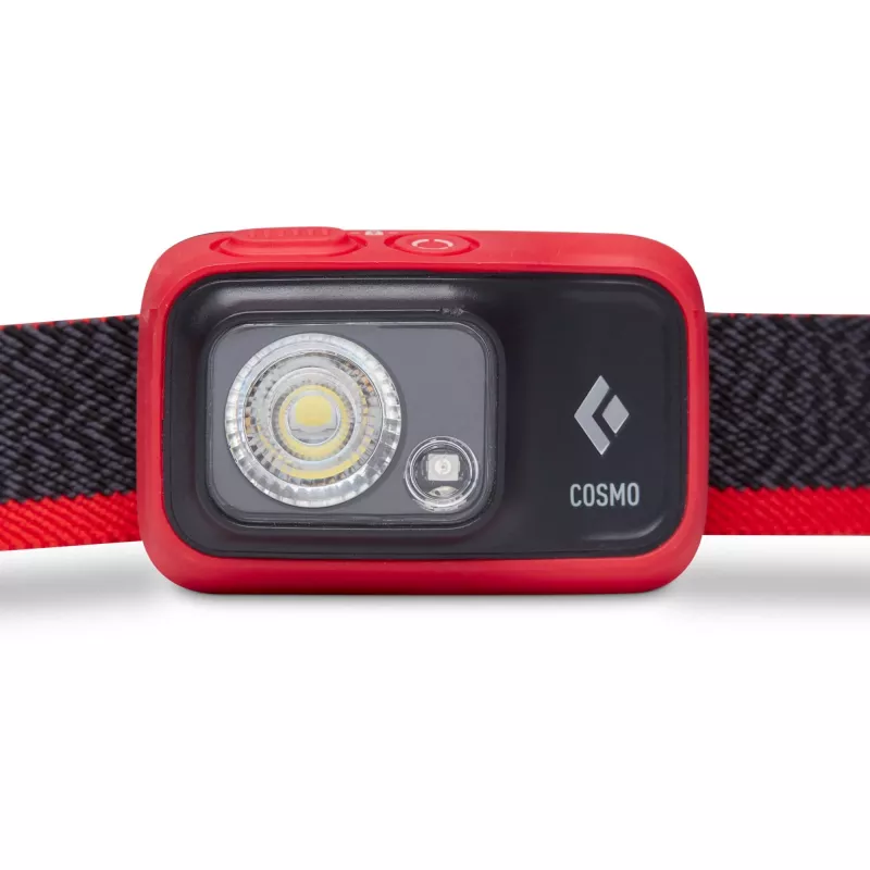 Black Diamond Cosmo 350 zwart, rood hoofdlamp