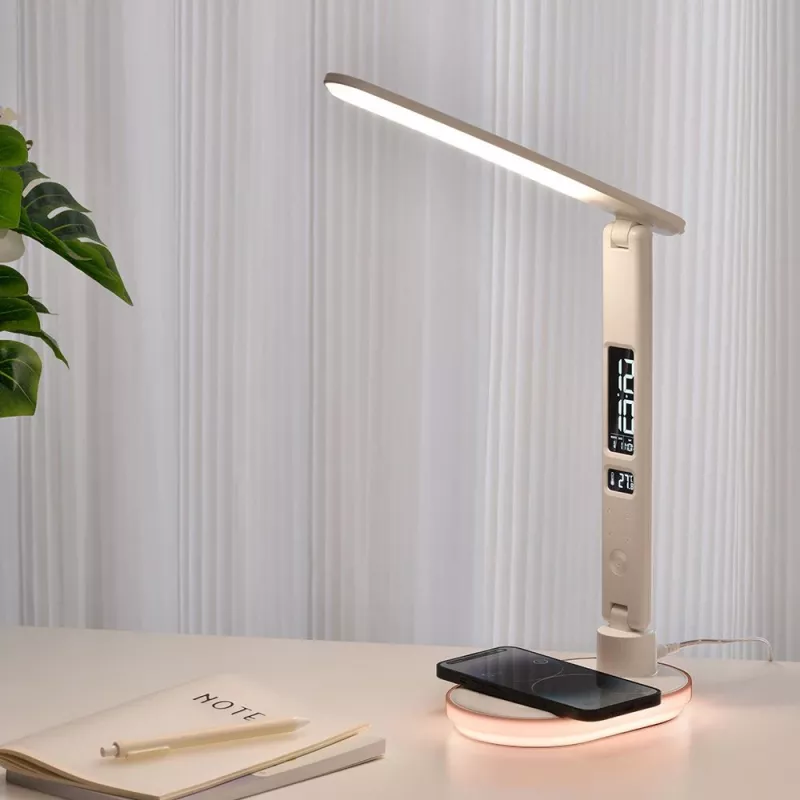 Tafellamp Hawk HW-LAMP03 wit RGB — verstelbare led-bureaulamp met RGB-verlichting