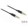 Audiokabel DeLOCK 66075 0,5 m 3,5 mm zwart