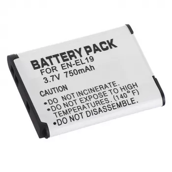Oplaadbare camera-accu Extra Digital EN-EL19 3,7V 1050mAh voor compatibele Nikon camera's