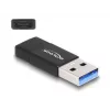 DeLOCK 60001 adapter USB A USB C zwart