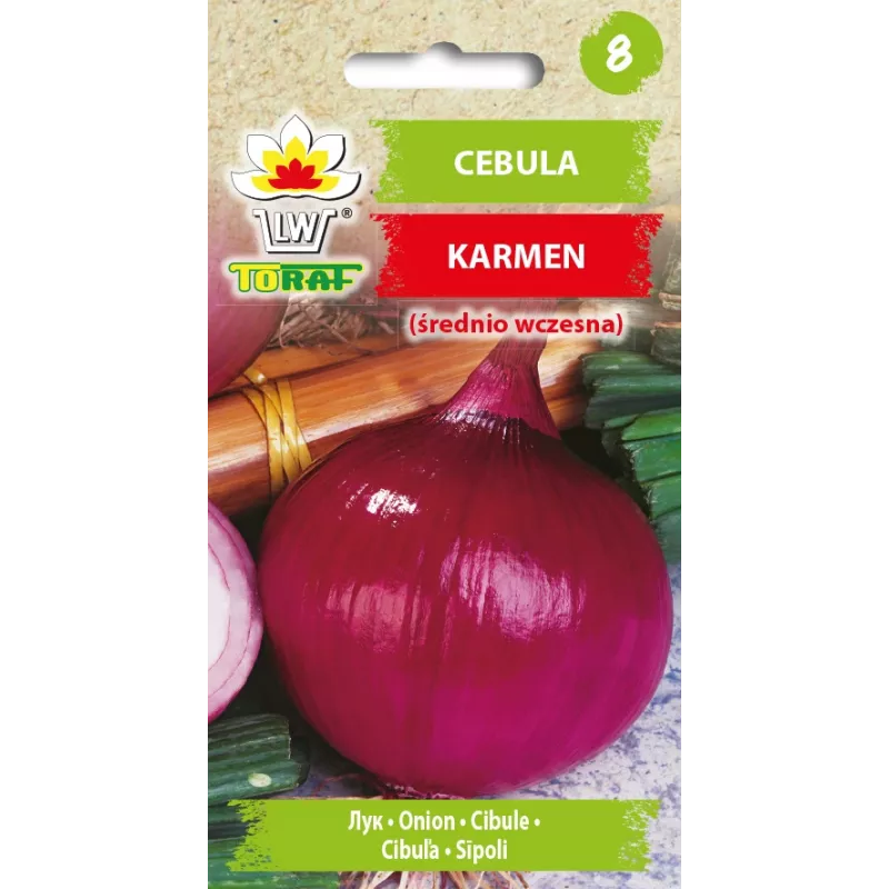 Onion Karmen Toraf groentezaden, 3g-pakket