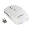 Draadloze muis GEMBIRD MUSW-4B-01-W, dubbelhandig, optisch 1600 DPI, 4 knoppen, RF Wireless, wit