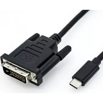 Videokabel-adapter ROLINE 11.04.5831 USB Type-C naar DVI 2m zwart