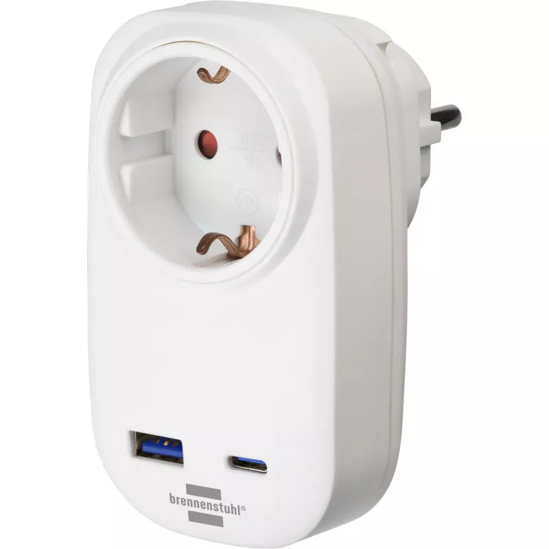 Netstekker-adapter type F Brennenstuhl 1508210010 rechte connector
