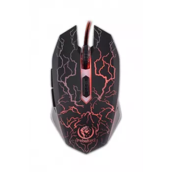 Rebeltec Diablo - muis - optisch - 6 knoppen - bedraad - USB