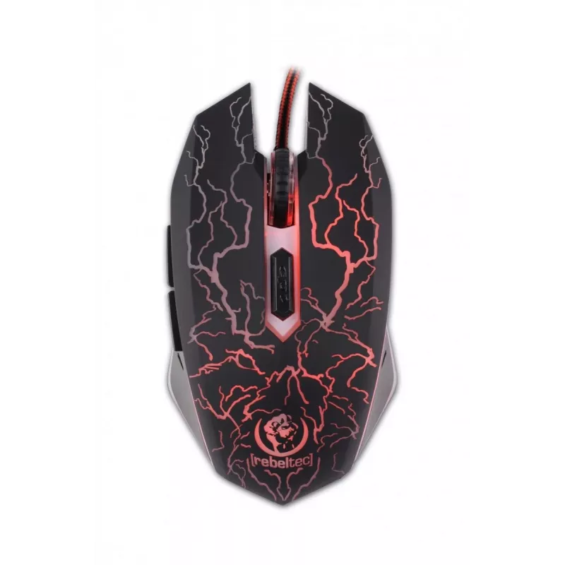 Rebeltec Diablo - muis - optisch - 6 knoppen - bedraad - USB