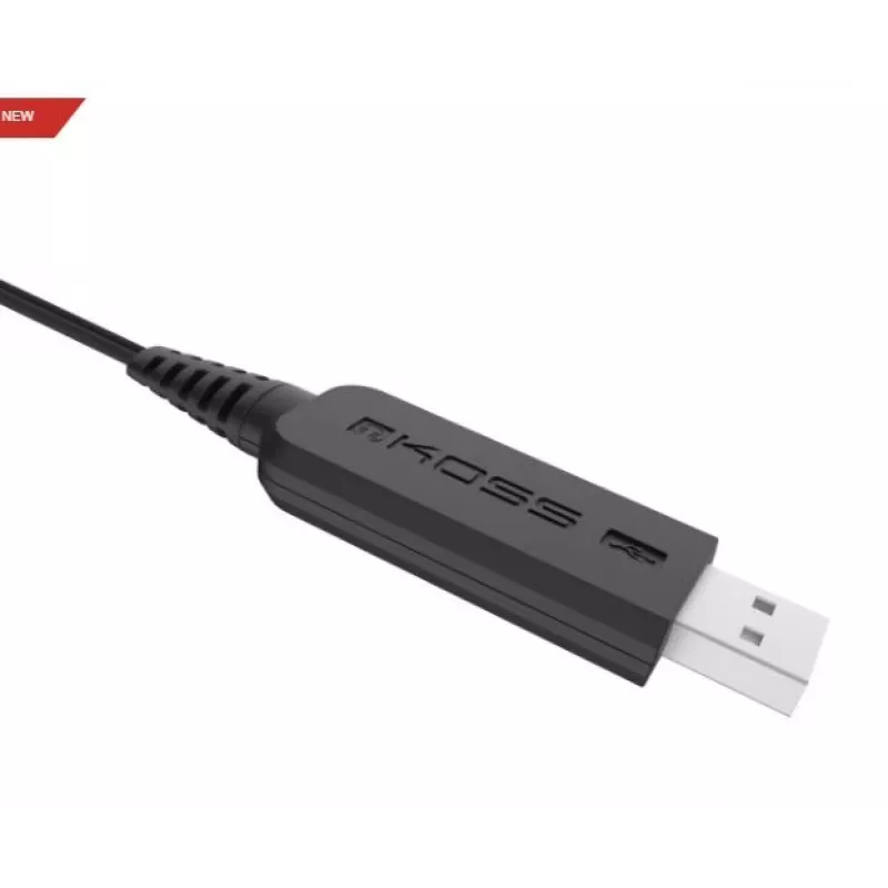 Koss | Hoofdtelefoon | CS195 USB | Bedraad | On-Ear | Microfoon | zwart