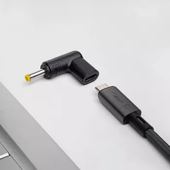Akyga AK-ND-C04 oplaadadapter USB-C naar DC 4,0 x 1,7 mm voor notebooks, 18,5-20 V, 100 W, voor Lenovo